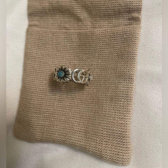 NWT Gucci Double G Mother of Pearl Ring - Picture 2 of 9